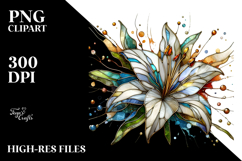 Whimsical Stained Lily, Transparent PNG Product Image 2