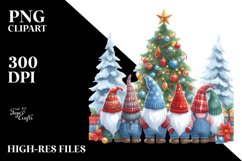 Christmas Gnomes and Deers, PNG Product Image 3