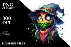 Funny Spooky Scarecrow PNG Product Image 2