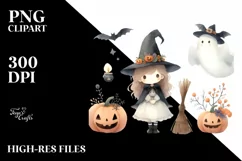 Simple Halloween Witch, Transparent PNG Product Image 1