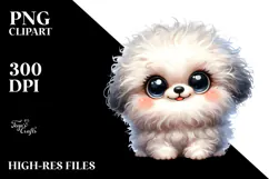 Adorable Cartoon Bichpoo, PNG Product Image 2