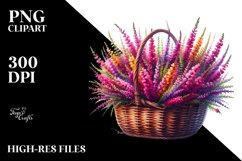 Colorful Watercolor Heather Basket Product Image 3