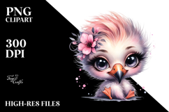 Cute Baby Flamingo, High-Res PNG Product Image 2