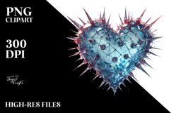Heart with Spikes, Transparent PNG Product Image 2