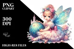 Colorful Baby Fairy in Victorian Ball Product Image 1