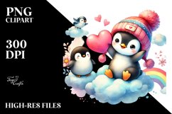 Pastel Penguin on Cloud PNG Product Image 2