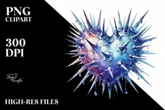 Heart with Spikes, Transparent PNG Product Image 2