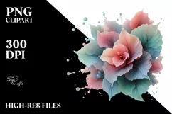 Glossy Metallic Begonia, Transparent PNG Product Image 3