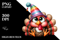 Funny Turkey Sitting Party | Sublimation | Clipart Product Image 2