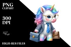 Cute Baby Unicorn Equipped for Business | Sublimation | Product Image 3