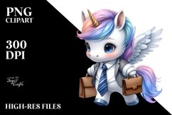Cute Baby Unicorn Equipped for Business | Sublimation | Product Image 3