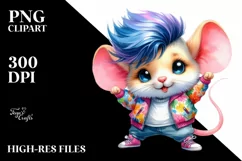 Funny Dancing Baby Mouse, Transparent PNG Product Image 1