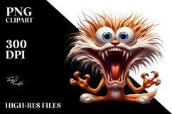 Goofy Cat with Expressive Face, Centered PNG Product Image 2