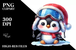 Baby Penguin Ready for Winter, Transparent PNG Product Image 1