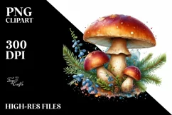 Detailed Mushroom, High-Res PNG Product Image 1