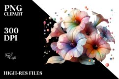 3D Looking Petunia PNG Product Image 1