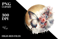 Grungy Butterfly, Transparent PNG Product Image 2