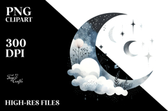 Simple Half Moon PNG Product Image 2