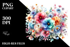 Colorful With Flowers PNG Product Image 2