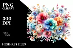 Colorful With Flowers PNG Product Image 1