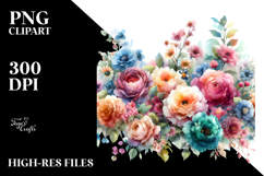 Colorful With Flowers PNG Product Image 2