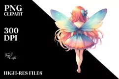 Vibrant Fairy Illustration, Transparent PNG Product Image 1