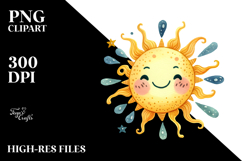 Simple Whimsical Sun PNG Product Image 2