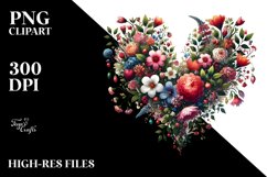 Heart Floral Made PNG Product Image 2