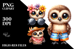 Beach Baby Owl Clipart Product Image 2