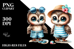 Beach Baby Owl Clipart Product Image 2