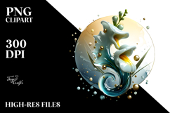 Glossy Snapdragon in Material, PNG Product Image 2