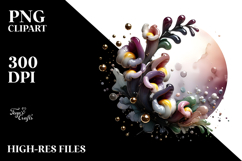 Abstract Snapdragon, Watercolor PNG Product Image 2