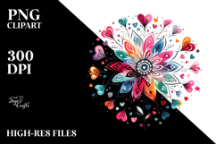 Simple Cute Boho Flower PNG Product Image 2