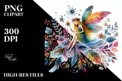 Watercolor Fairy Sublimation Clipart Product Image 3