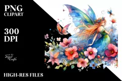 Watercolor Fairy Sublimation Clipart Product Image 3