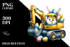 Easter Excavator Funny PNG Product Image 2