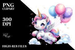 Watercolor Dancing Baby Unicorn Product Image 3