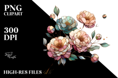 Small Stained Peony PNG Product Image 2