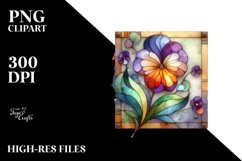Abstract Pansy Flower PNG Product Image 2