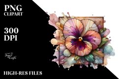 Pansy Stained PNG Product Image 2