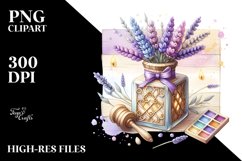 Glossy Lavender Stained PNG Product Image 3