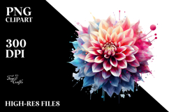 Glossy Dahlia PNG Product Image 2