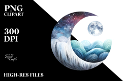 Simple Half Moon PNG Product Image 2