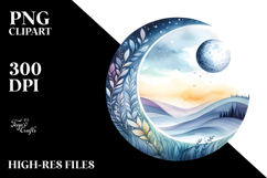 Simple Half Moon PNG Product Image 2