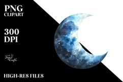 Simple Half Moon PNG Product Image 2