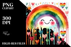 Smiling Washed Rainbow, Transparent PNG Product Image 2