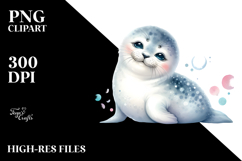 Cute Baby Seal PNG Product Image 2