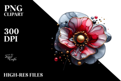 Glossy Poppy in Material, PNG Product Image 2