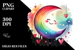 Simple Smiling Half Moon, Transparent PNG Product Image 2