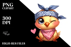 Goofy Bird with Bandana PNG Product Image 2